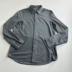 Lululemon Commission Long-Sleeve Shirt Button Up Mens Size medium Oxford